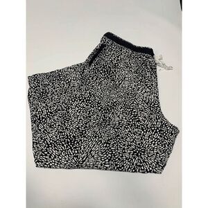 DKNY Women’s Terrazzo Tiles Print Lounge Pajama Pants Black White Size XXL